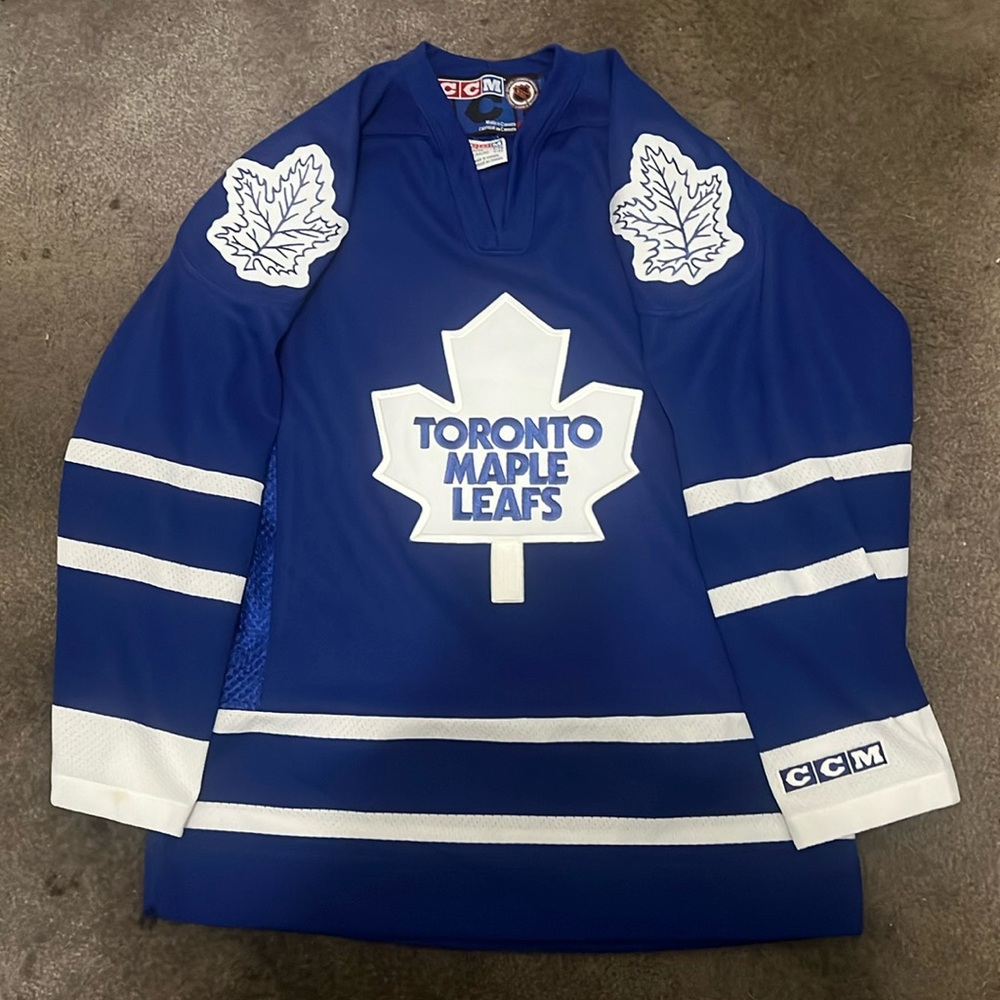 🏒🍁 CCM Toronto Maple Leafs Vintage Youth Jersey size L/XL EUC
